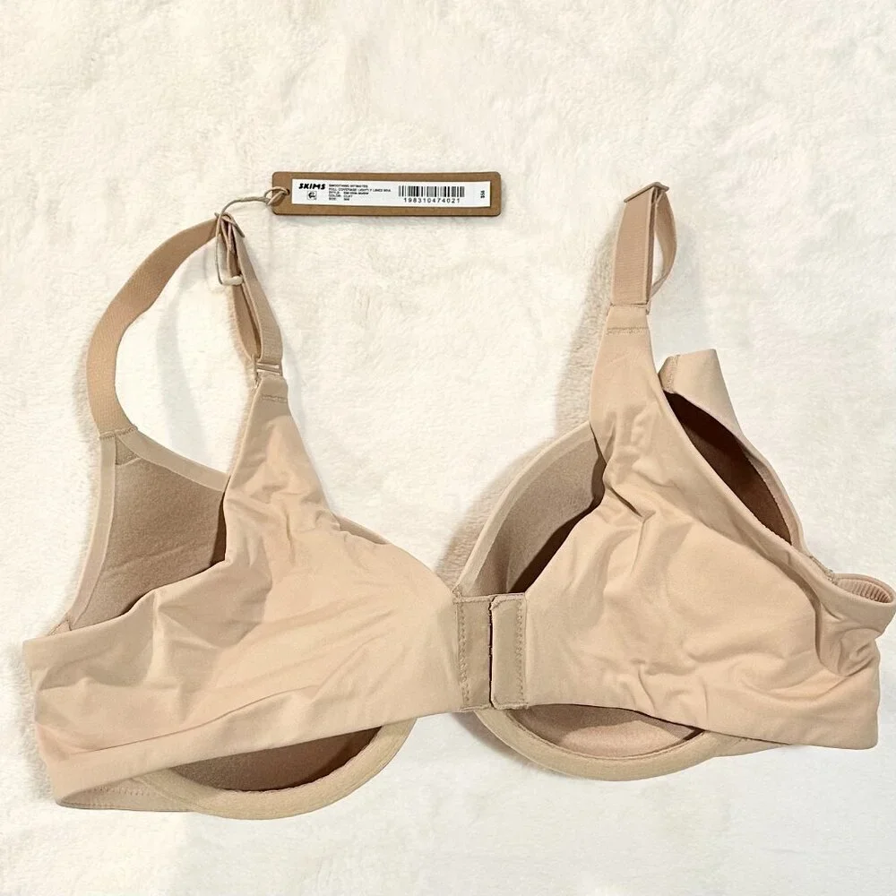 NWT SKIMS Smoothing Intimates Full Coverage Lightly Lined Bra in Clay - 36B - Picture 4 of 8